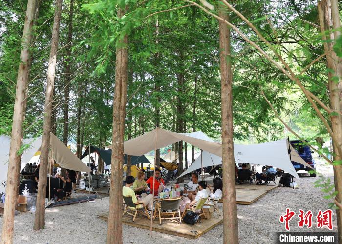浙江安吉，时下正火的露营经济 夏鹏飞 摄