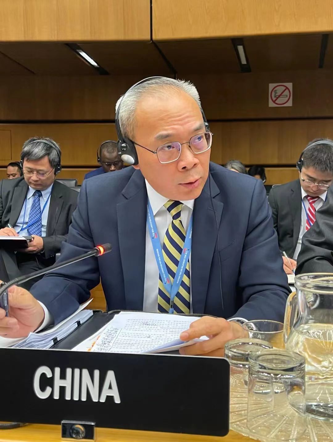 中国代表再次严厉敦促日本不得擅自启动福岛核污染水排海